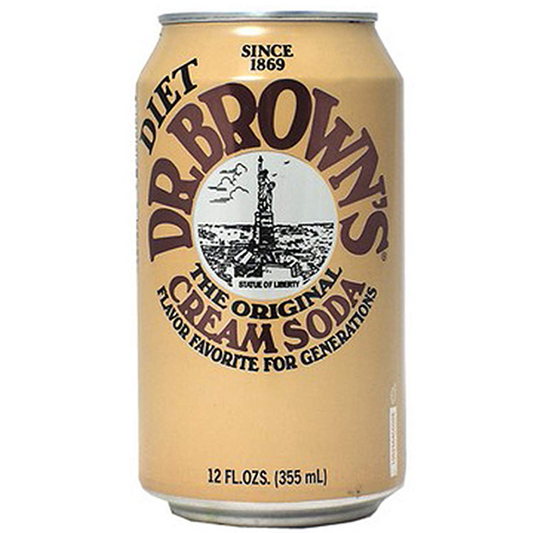 Dr. Brown's The Original Cream Soda Diet Zero Sugar 12 Fl Can