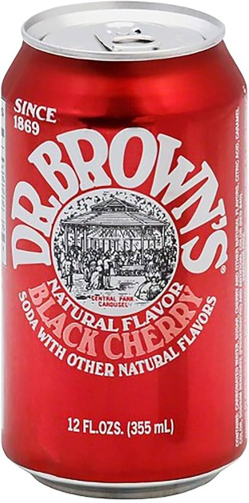 Dr. Brown's Black Cherry 12 Fl Can