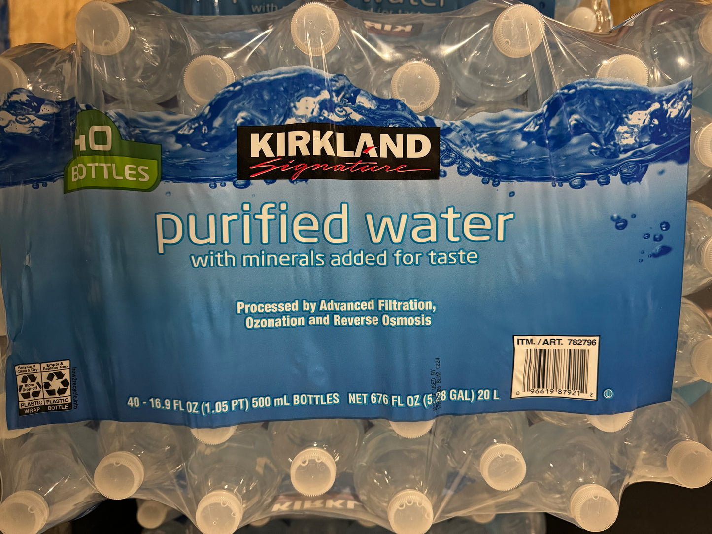 Water Kirkland, 16.9 oz 40 Bottles Pack